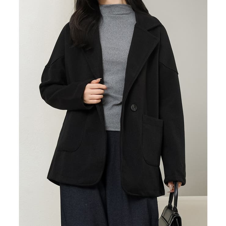 ヘリンボーン柄 厚手 テーラード | レースレディース  | 詳細画像8 