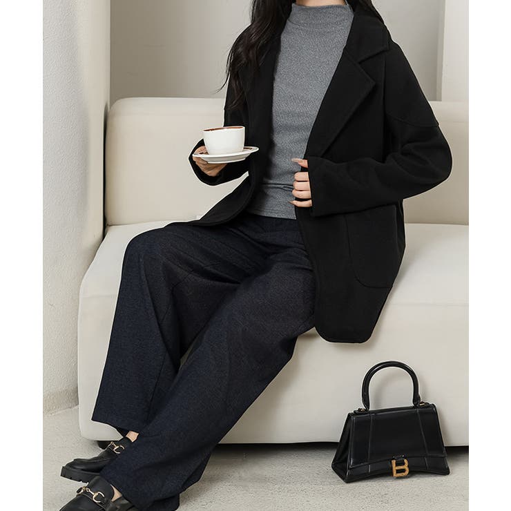 ヘリンボーン柄 厚手 テーラード | レースレディース  | 詳細画像9 