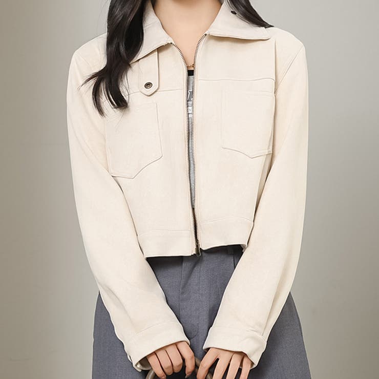 スエード調 コンパクト ジップアップ | レースレディース  | 詳細画像1 