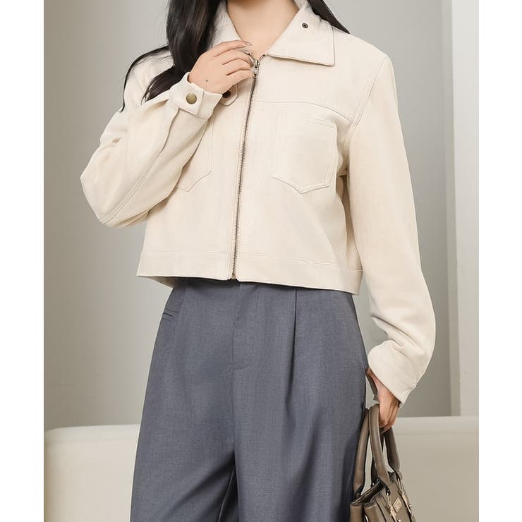 スエード調 コンパクト ジップアップ | レースレディース  | 詳細画像12 