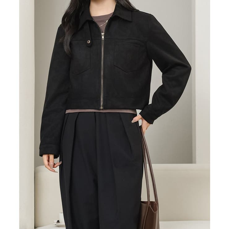 スエード調 コンパクト ジップアップ | レースレディース  | 詳細画像6 