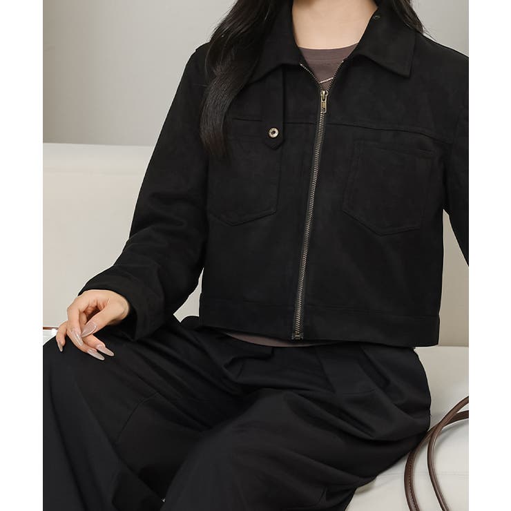 スエード調 コンパクト ジップアップ | レースレディース  | 詳細画像9 