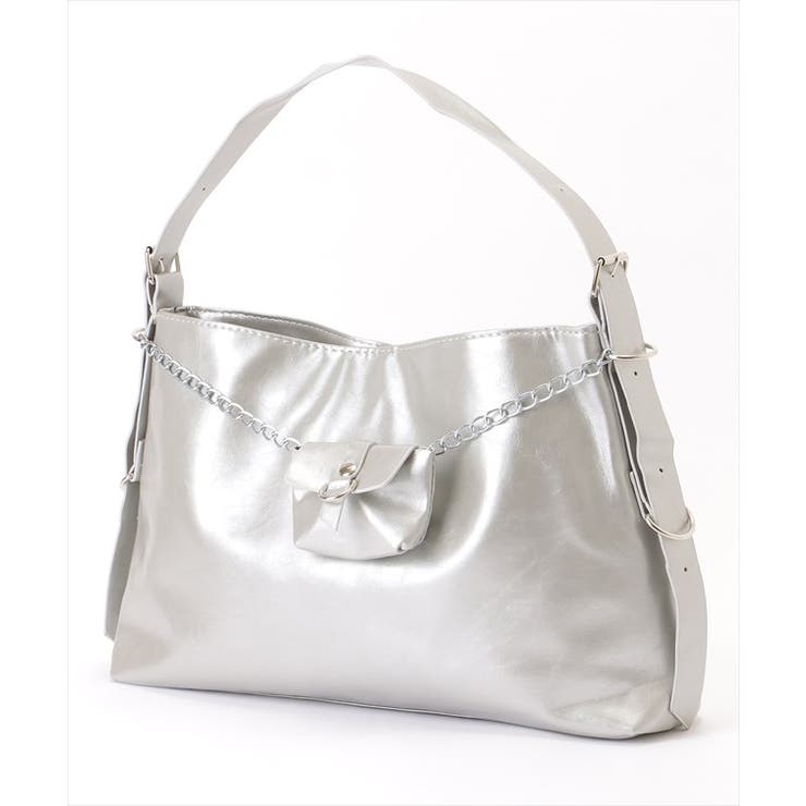 ミニポーチ付き フェイクレザー スクエア | レースレディース  | 詳細画像16 