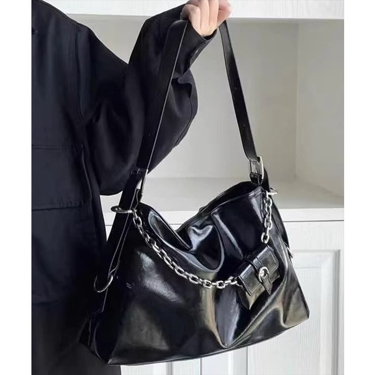 ミニポーチ付き フェイクレザー スクエア | レースレディース  | 詳細画像6 