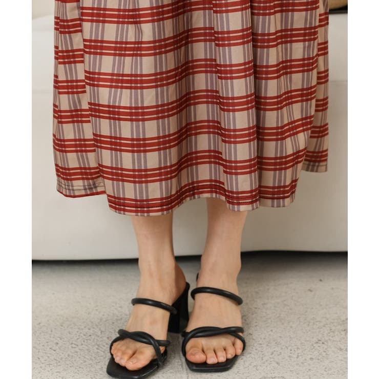 チェック柄 シャーリング キャミソール | レースレディース  | 詳細画像20 