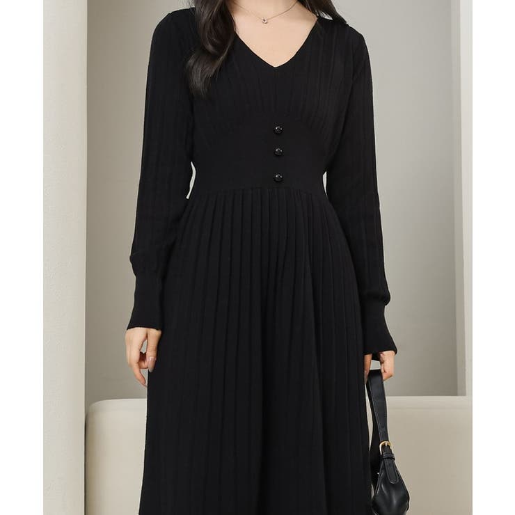 Vネック ハイウエスト プリーツ | レースレディース  | 詳細画像5 