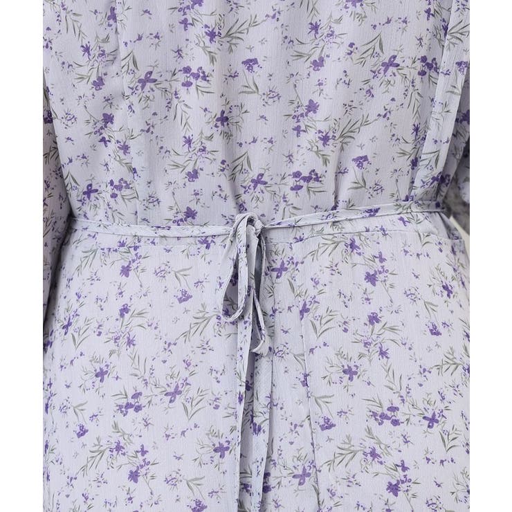 小花柄 Vネック シフォン | レースレディース  | 詳細画像19 