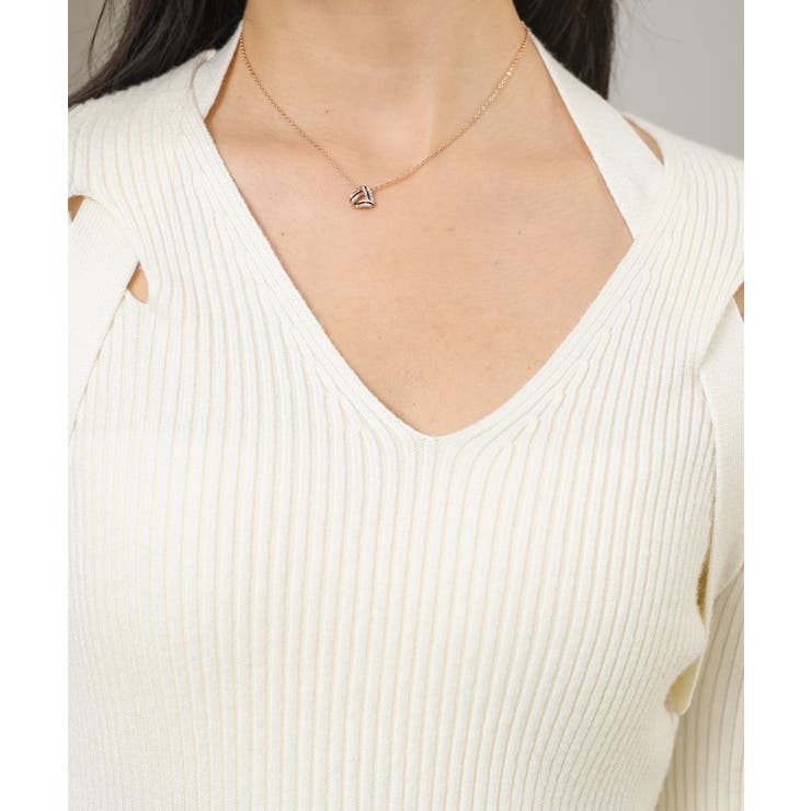 ソリッドカラー Vネック ホルター | レースレディース  | 詳細画像16 