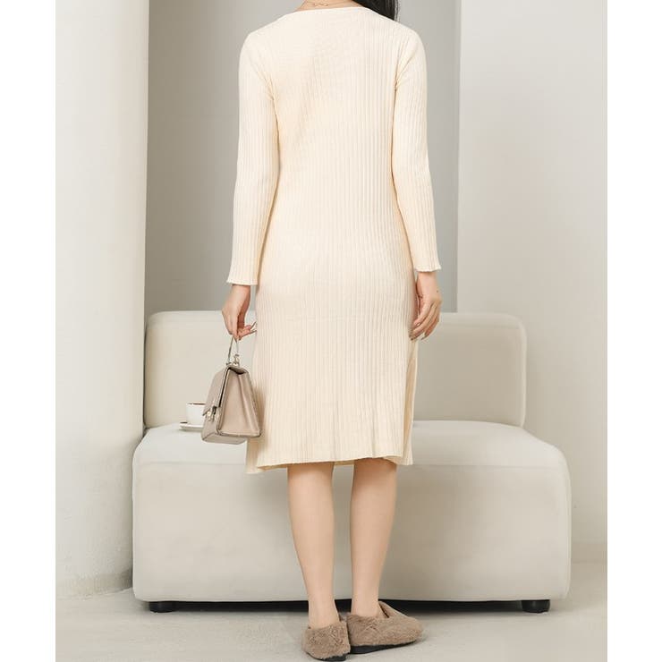 ソリッドカラー レイヤード風 リブ | レースレディース  | 詳細画像11 