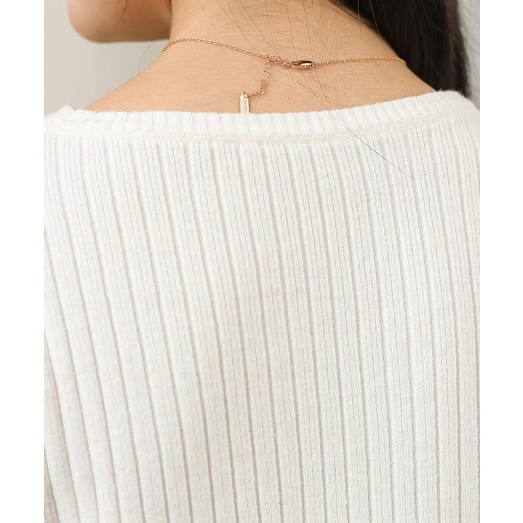 ソリッドカラー レイヤード風 リブ | レースレディース  | 詳細画像17 