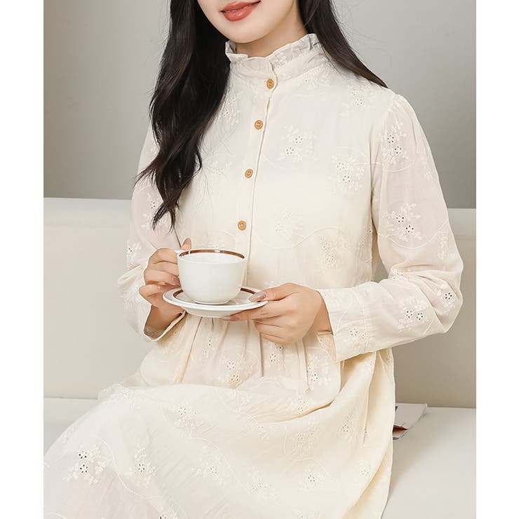 フリル プチハイネック カットレース | レースレディース  | 詳細画像13 