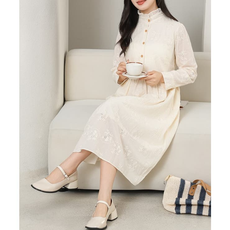 フリル プチハイネック カットレース | レースレディース  | 詳細画像14 