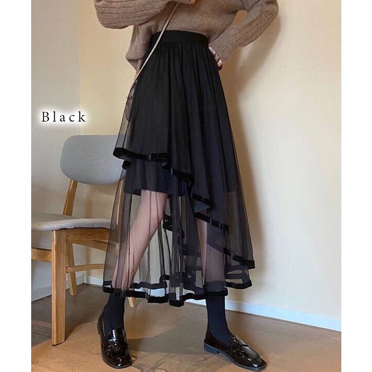 パイピング チュール レイヤード | レースレディース  | 詳細画像3 