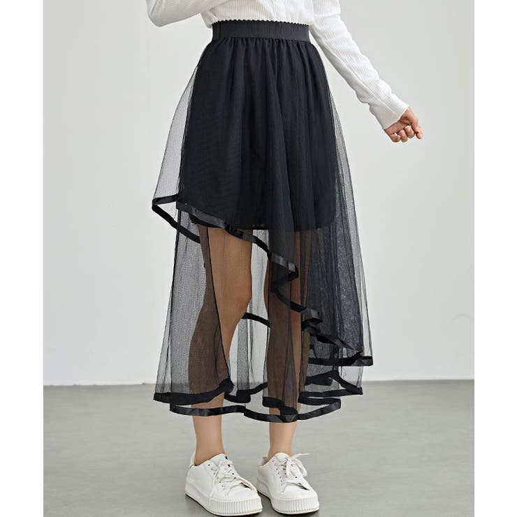 パイピング チュール レイヤード | レースレディース  | 詳細画像7 