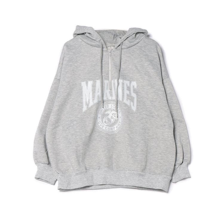 カレッジロゴ オーバーサイズ ハーフジップ | レースレディース  | 詳細画像18 