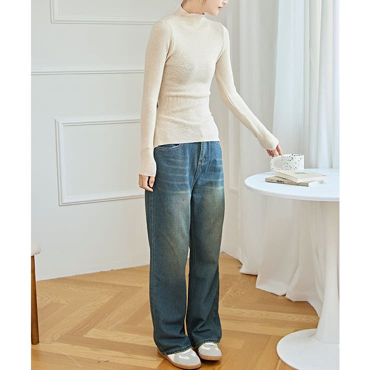 ソリッドカラー プチハイネック レイヤード風 | レースレディース  | 詳細画像11 