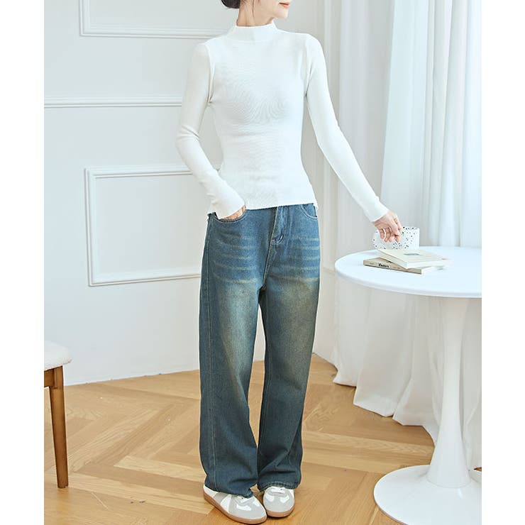 ソリッドカラー プチハイネック レイヤード風 | レースレディース  | 詳細画像16 