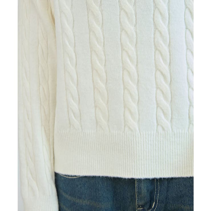 ケーブル柄 襟付き 長袖 | レースレディース  | 詳細画像19 