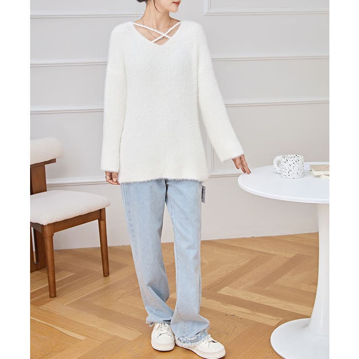 クロス Vネック シャギー | レースレディース  | 詳細画像12 