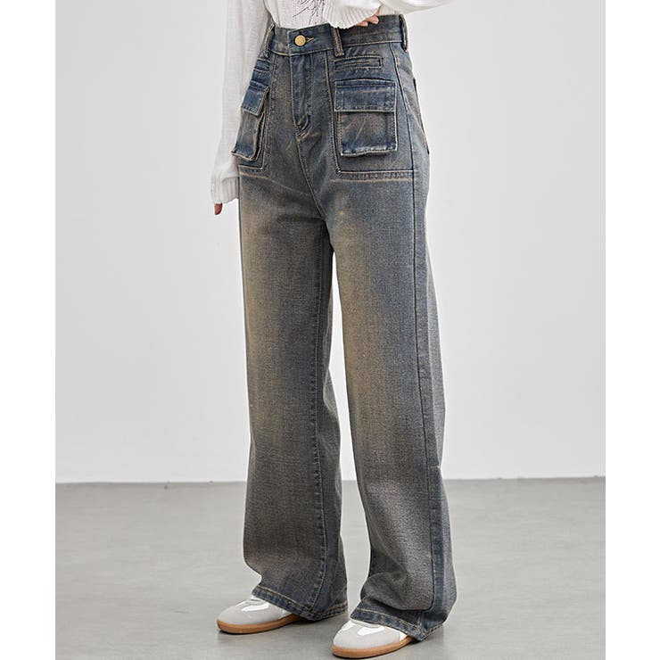 ハイウエスト パッチポケット ストレート | レースレディース  | 詳細画像4 