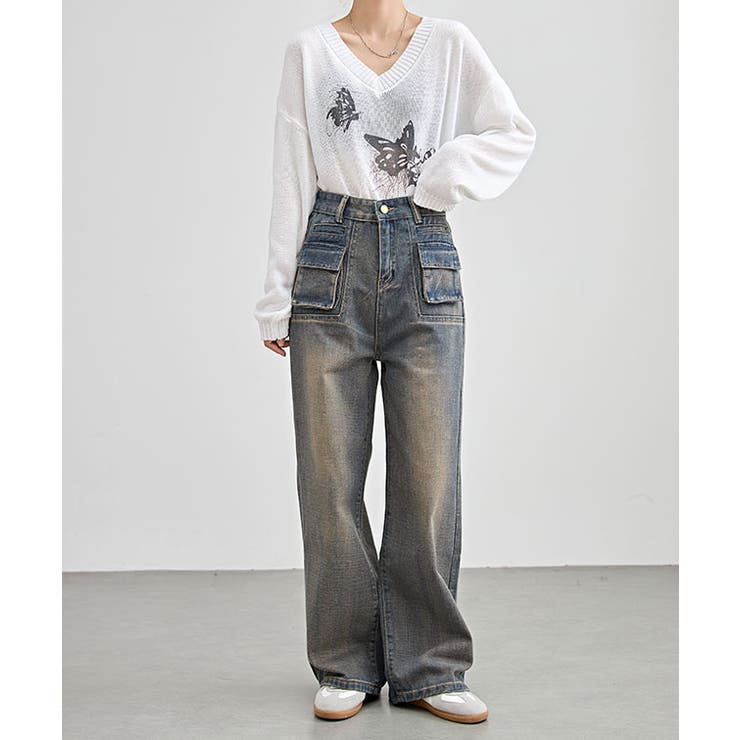 ハイウエスト パッチポケット ストレート | レースレディース  | 詳細画像6 