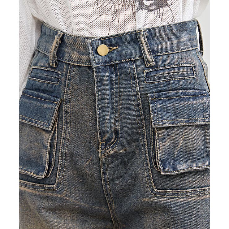 ハイウエスト パッチポケット ストレート | レースレディース  | 詳細画像9 