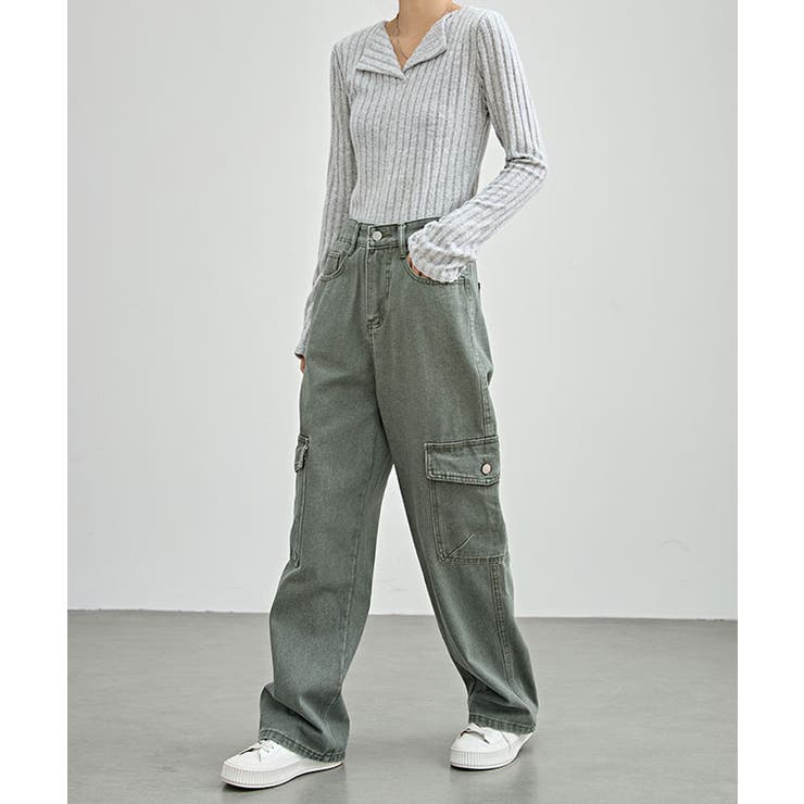 ハイウエスト ポケット付き カーゴ | レースレディース  | 詳細画像3 