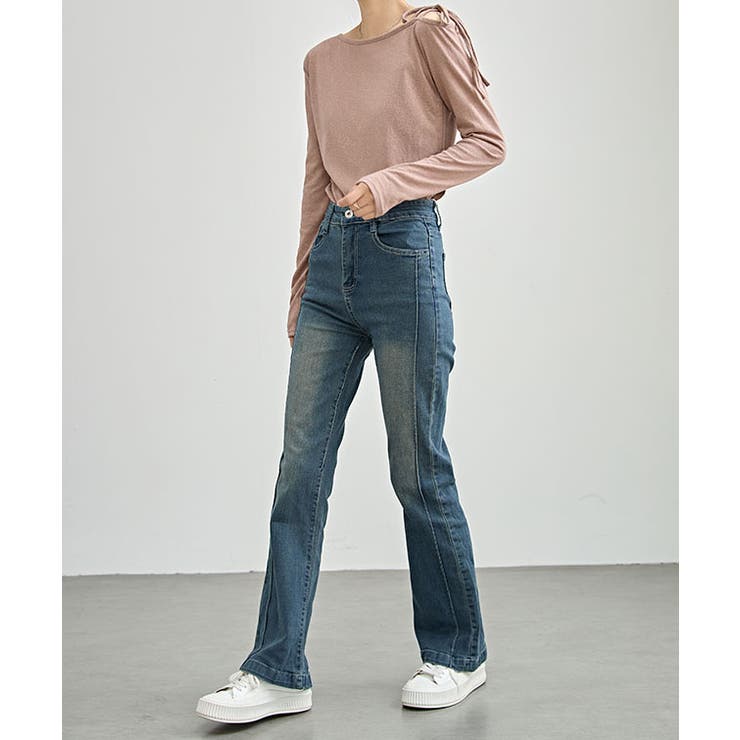 サイドライン ハイウエスト フレア | レースレディース  | 詳細画像9 