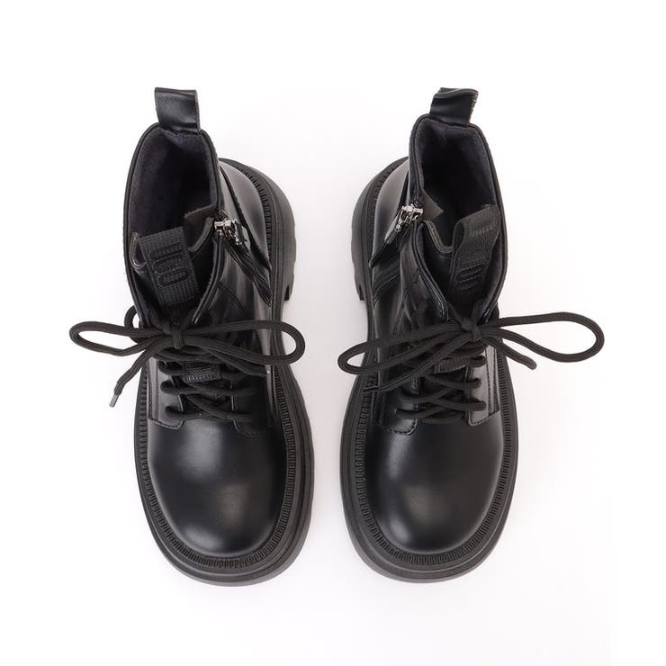 サイドベルト レースアップ 厚底[品番：LCLW0007758]｜レース