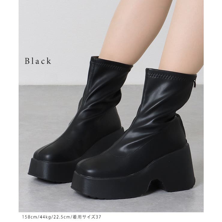 レザー調 厚底 ハイヒール | レースレディース  | 詳細画像3 