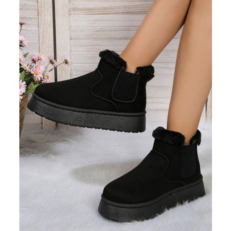 スエード調 サイドゴア 厚底 | レースレディース  | 詳細画像4 