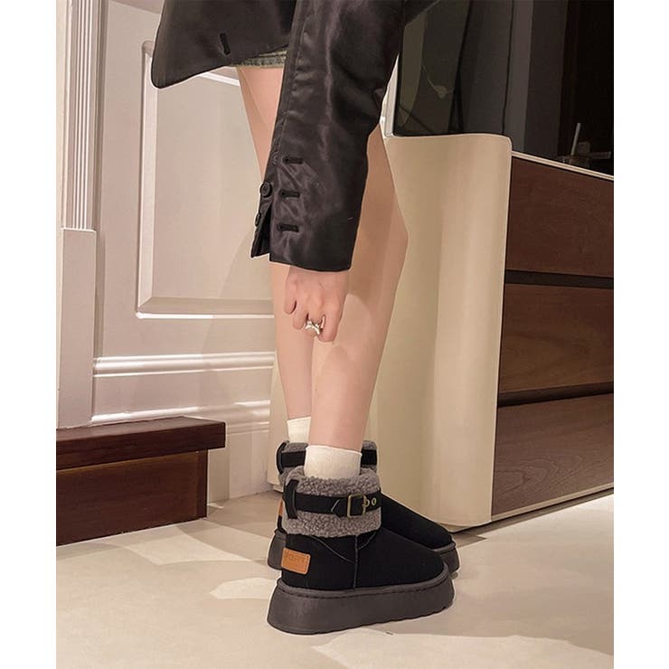 ベルト付き 折り返し ボア | レースレディース  | 詳細画像8 