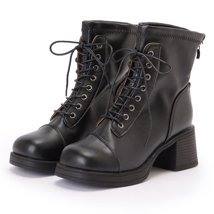 ラウンドトゥ 厚底 レースアップ | レースレディース  | 詳細画像1 