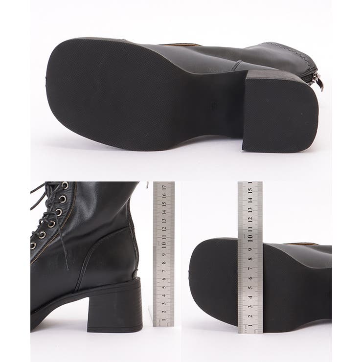 ラウンドトゥ 厚底 レースアップ | レースレディース  | 詳細画像20 