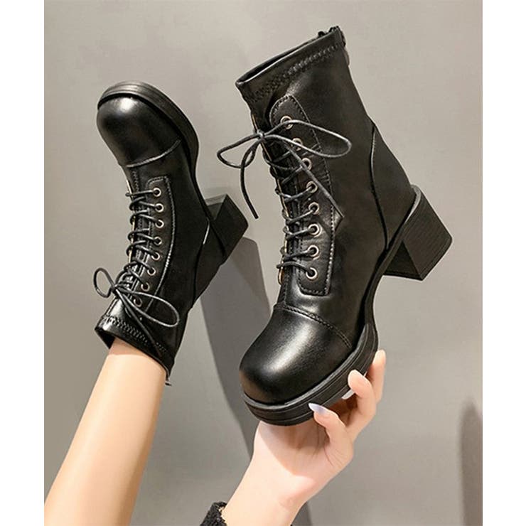 ラウンドトゥ 厚底 レースアップ | レースレディース  | 詳細画像7 