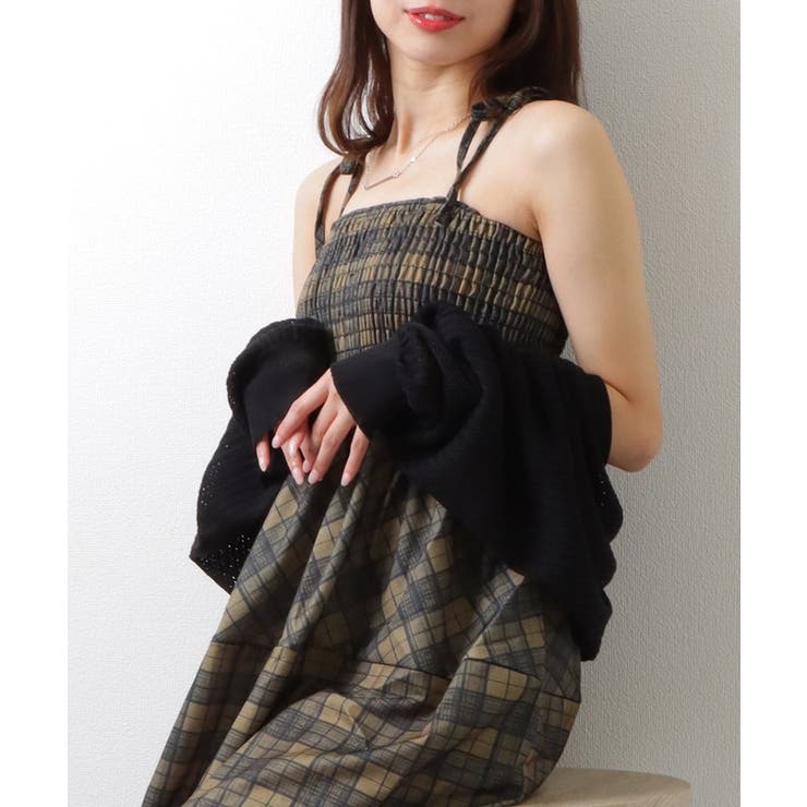 ソリッドカラー メッシュ ニット | レースレディース  | 詳細画像4 