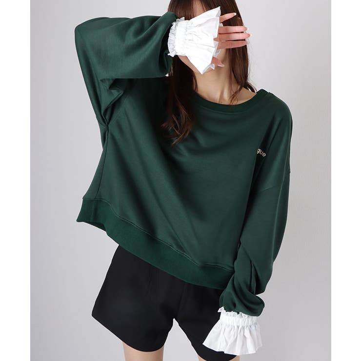 フリルカフス レトロ プルオーバー | レースレディース  | 詳細画像12 