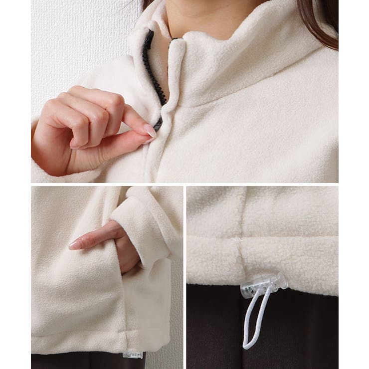 オーバーサイズ フリース ハーフジップ | レースレディース  | 詳細画像19 