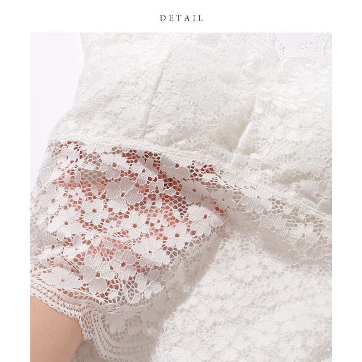 Vネック スカラップ レース | レースレディース  | 詳細画像18 