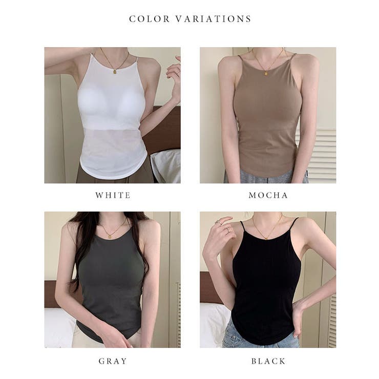 ソリッドカラー ラウンドヘム カップ付き | レースレディース  | 詳細画像7 