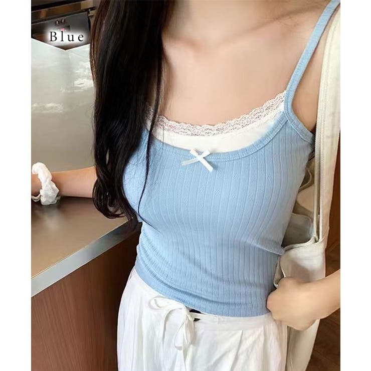 レース リボン フェイクレイヤード | レースレディース  | 詳細画像12 