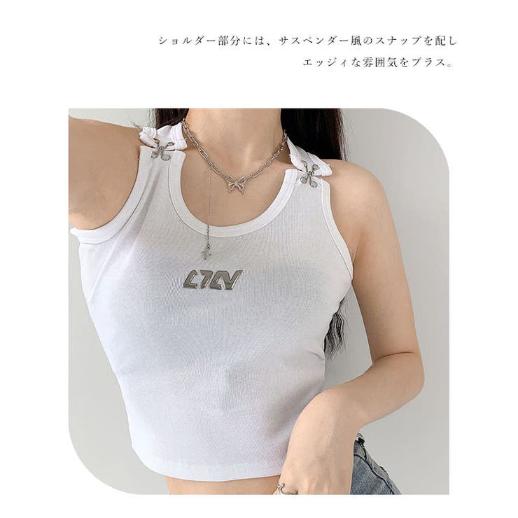 ソリッドカラー サスペンダー風 コンパクト | レースレディース  | 詳細画像7 