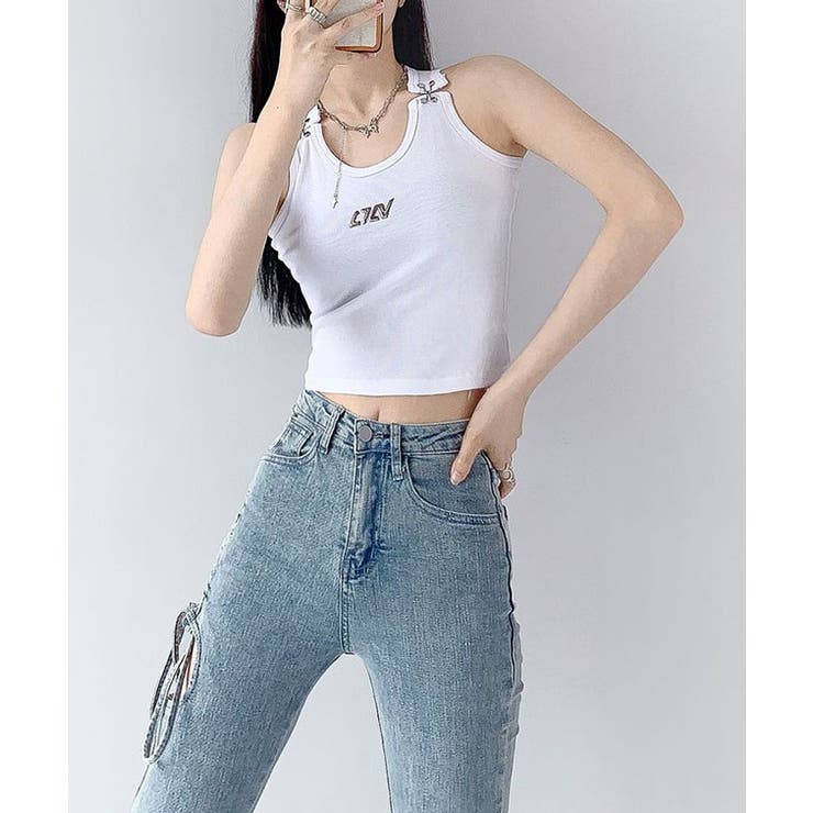 ソリッドカラー サスペンダー風 コンパクト | レースレディース  | 詳細画像8 