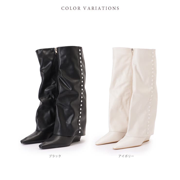 レザー調 サイド パール | レースレディース  | 詳細画像2 