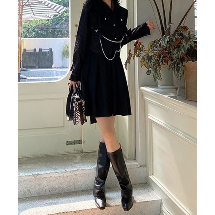 レザー調 サイド パール | レースレディース  | 詳細画像8 