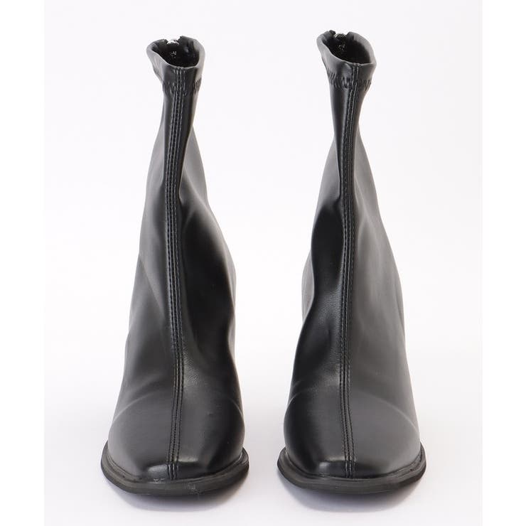 バックファスナー スクエアトゥ レザー調 | レースレディース  | 詳細画像15 