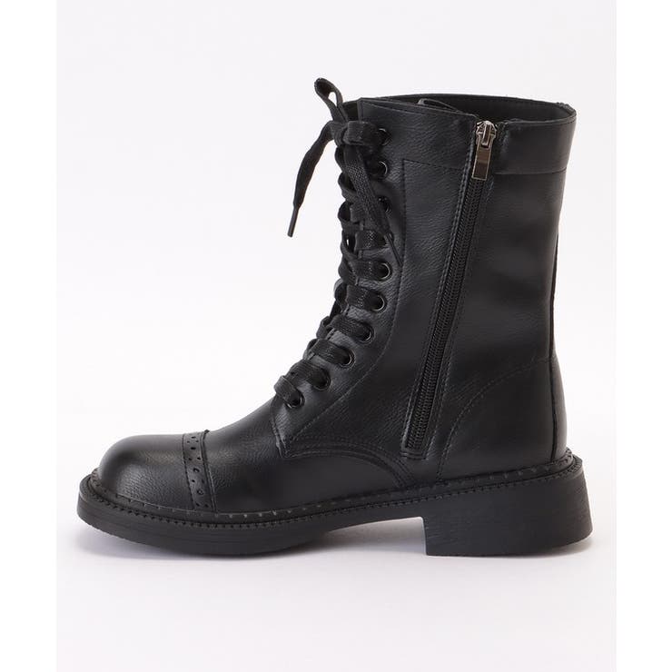 レザー調 レースアップ ローヒール | レースレディース  | 詳細画像15 