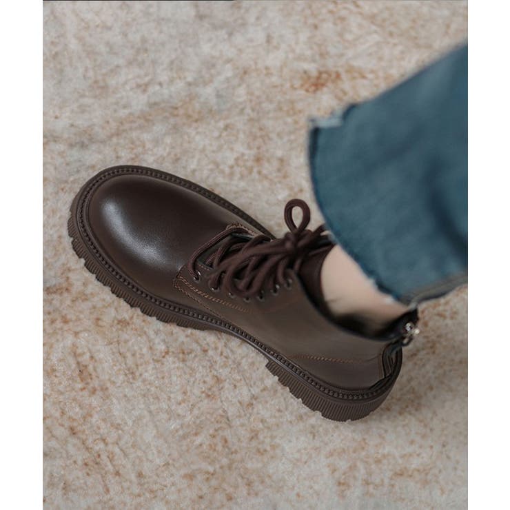 レザー調 バックファスナー レースアップ | レースレディース  | 詳細画像12 