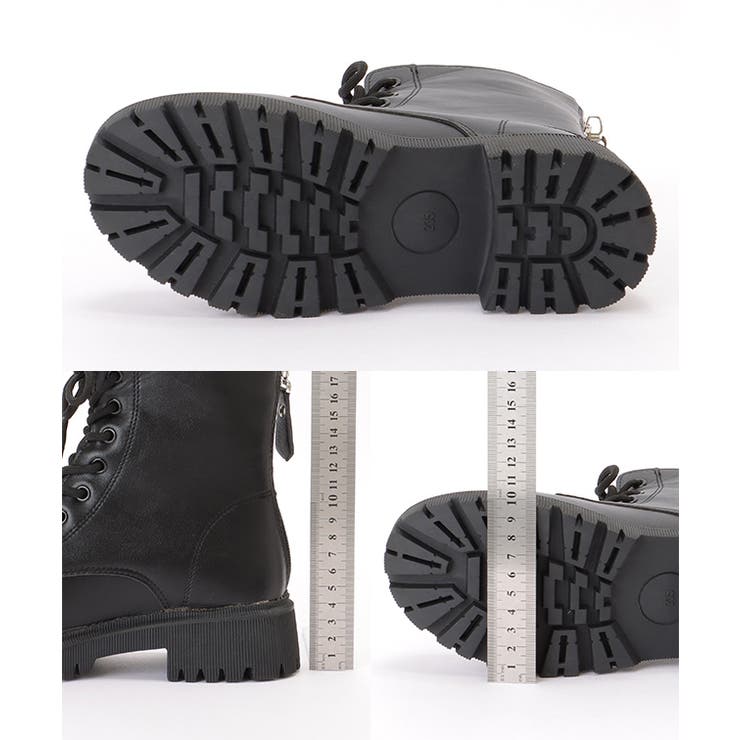 レザー調 バックファスナー レースアップ | レースレディース  | 詳細画像20 