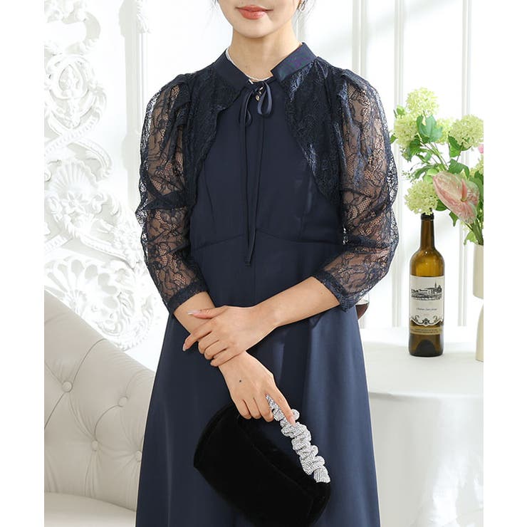 2WAY レースボレロ付き Aライン